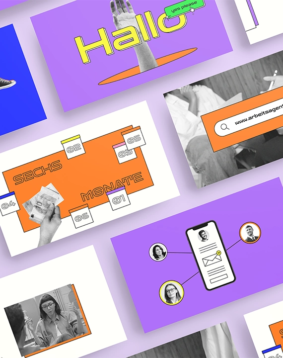 Verschiedene Szenen aus dem Erklärvideo Schritt für Schritt in die kreative Selbstständigkeit